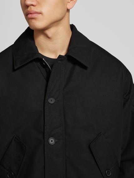 Weekday Hemdjacke mit Knopfleiste Modell 'Andy' BLACK 3