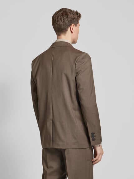 ANNARR Regular fit 2-knoops colbert met klepzakken, model 'TOKI' Middenbruin - 5