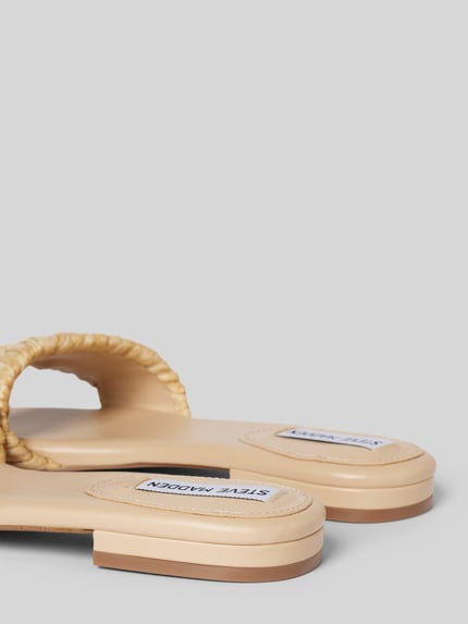 Steve Madden Slides in Flecht-Optik Modell 'ALLURE' Beige 2