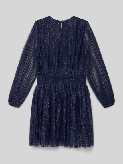 DANAMADE Minijurk met ronde hals Marineblauw - 3