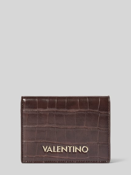 Valentino Bags Portemonnaie mit Münzfach Modell 'OPALINE RE' Dunkelbraun 1