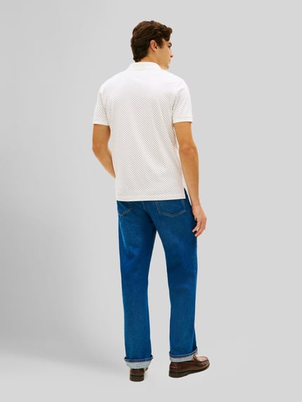 Tommy Hilfiger Regular Fit Poloshirt aus reiner Baumwolle Offwhite 5