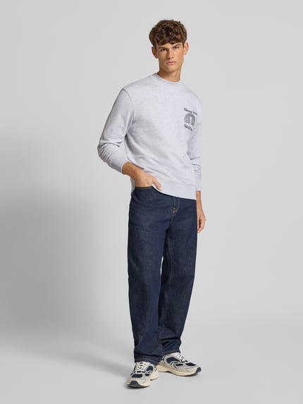 ellesse Sweatshirt mit Label-Stitching Hellgrau 1