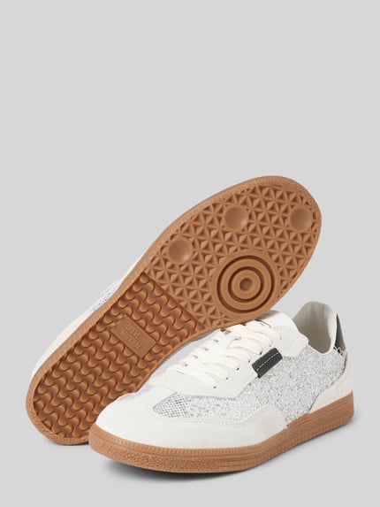 Steve Madden Sneakers van leermix, model 'EMPORIA' Beige - 4