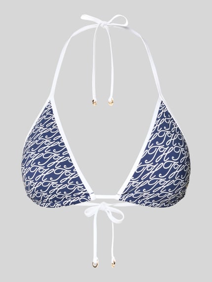 Neckholder Bikini-Oberteil mit Label-Print Shop The Look MANNEQUINE