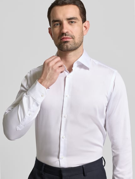 BOSS Regular Fit Businesshemd aus reiner Baumwolle Modell 'H JOE KENT' Weiss 3