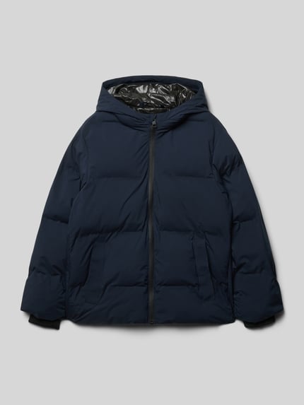 JACK & JONES Kurtka pikowana o kroju regular fit z kapturem model ‘Kaito’ Granatowy 1