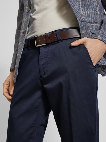 EUREX by Brax comfort fit stoffen broek met Franse steekzakken model 'JIM' Marineblauw - 3