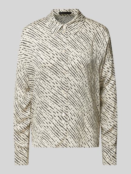 Overhemdblouse van viscose, model 'CLOELIA' Shop The Look MANNEQUINE