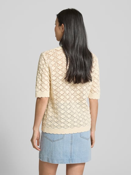 Selected Cardigan mit 1/2-Arm Modell 'SOFIA' Offwhite 5