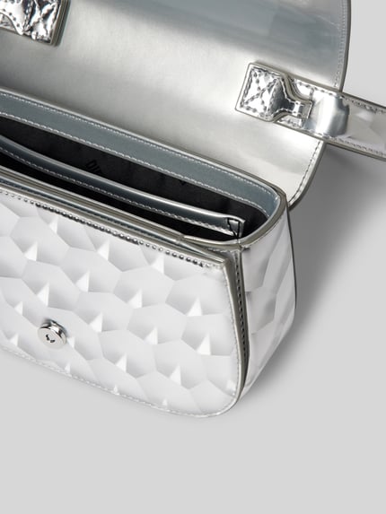 Diesel Crossbody tas met all-over motief Zilver - 5