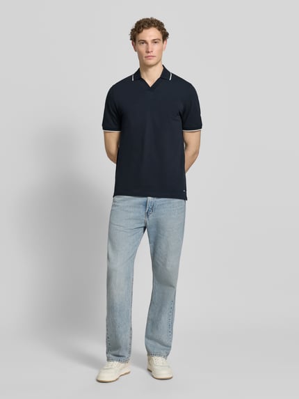 s.Oliver RED LABEL Regular Fit Poloshirt aus reiner Baumwolle Marine 1