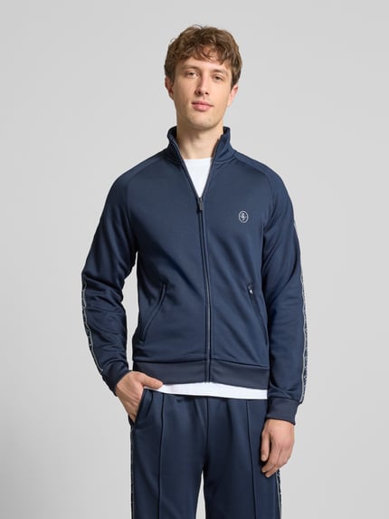 REVIEW Trainingsjacke mit aufgesetztem Band auf Raglanärmeln Marine 4