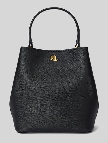 Lauren Ralph Lauren Handtas met echt leer met afneembare schouderband Zwart - 2