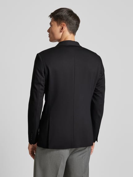 Selected Slim fit colbert met reverskraag, model 'DELON' Zwart - 5