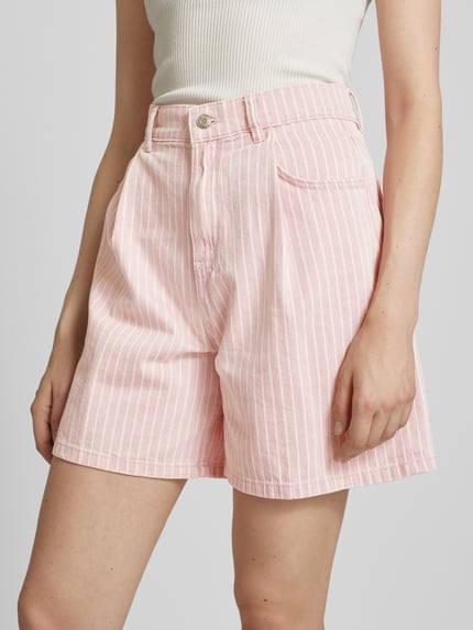 MANGO Loose Fit Shorts mit Bundfalten Modell 'MARINA' Pink 3