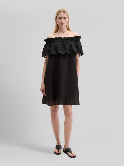 Marc O'Polo Figurumspielendes Kleid mit Carmen-Ausschnitt Black 4
