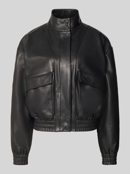 Lederjacke aus echtem Leder Shop The Look MANNEQUINE