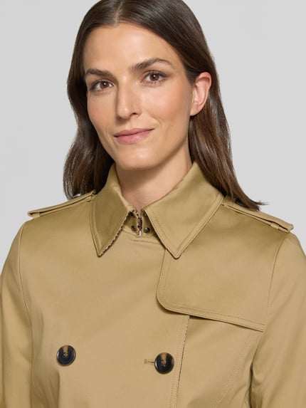 Jake*s Collection Regular Fit Trenchcoat aus Baumwoll-Mix Sand 3