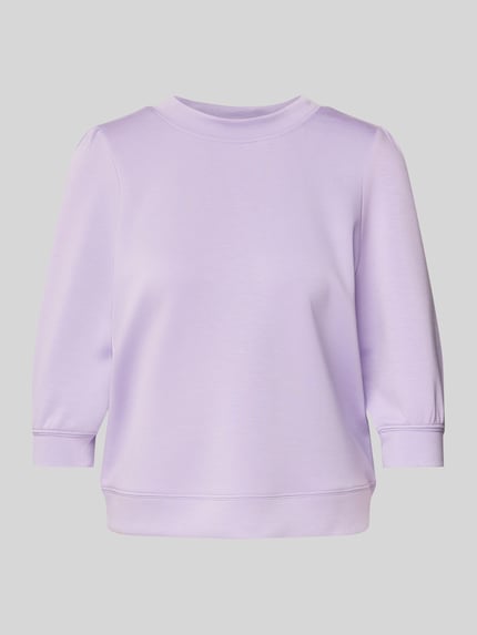 mbyM Sweatshirt aus Viskose-Mix mit 3/4-Arm Modell 'Kadi' Flieder 2