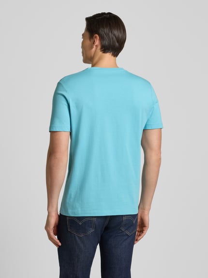 s.Oliver RED LABEL regular fit T-shirt van puur katoen Turquoise - 5