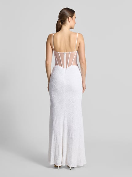 Hey Kyla Abendkleid aus Pailletten Offwhite 5