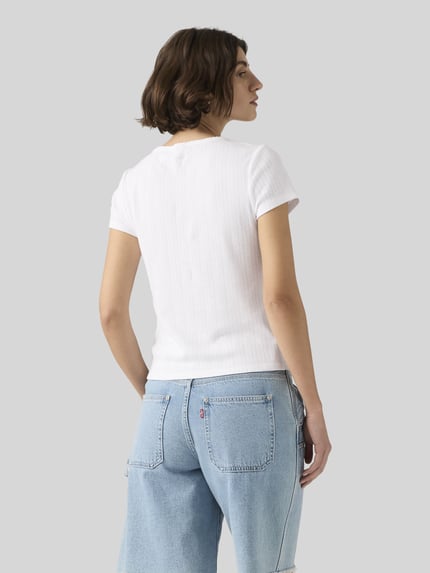 Levi's® Regular Fit T-Shirt aus reiner Baumwolle Weiss 5