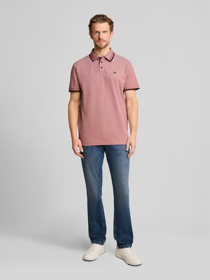 Tom Tailor Koszulka polo z czystej bawełny o kroju regular fit Czerwony 1