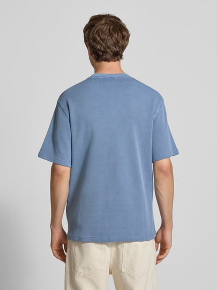 Carhartt Work In Progress T-Shirt mit Strukturmuster Modell 'Nelson' Hellblau 5