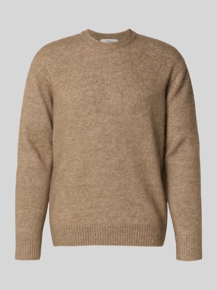 Relaxed Fit Strickpullover mit Woll-Anteil Modell 'RAI BRUSHED' Shop The Look MANNEQUINE