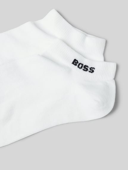 BOSS Sneaker-Socken mit Label-Detail im 2er-Pack Weiss 2