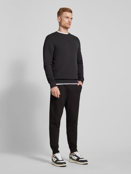 JOOP! COLLECTION Loose Fit Sweatpants mit angedeutetem Eingriff Modell 'Stelios' Black 1
