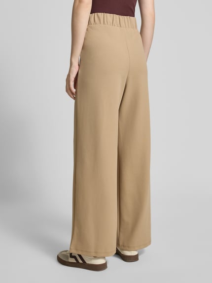 Tom Tailor Denim Regular fit bandplooibroek met elastische band Beige - 5