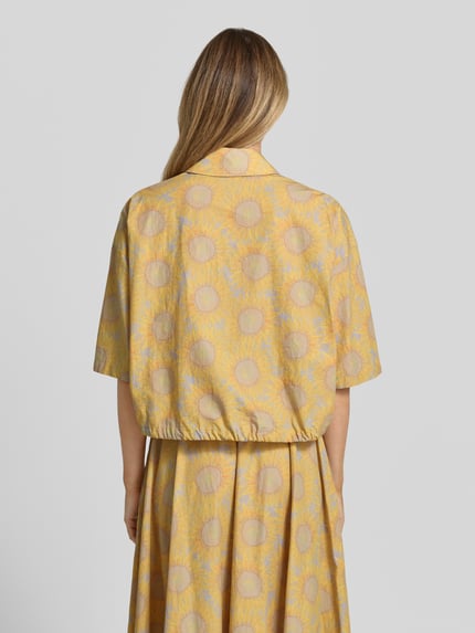 DRYKORN Overhemdblouse met tunnelkoord model 'LAINAY' Geel - 5