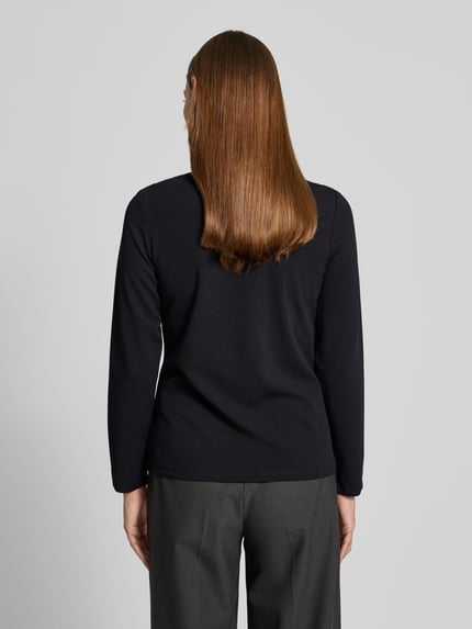 s.Oliver BLACK LABEL Regular fit shirt met 3/4-mouwen Zwart - 5
