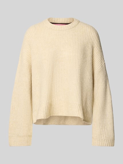 Strickpullover mit Rundhalsausschnitt Modell 'SIGGA DIVERSE' Shop The Look MANNEQUINE