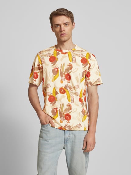JACK & JONES T-shirt met ronde hals, model 'VARENNA' Offwhite - 4