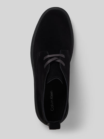 CK Calvin Klein Schnürschuhe aus echtem Leder Modell 'Desert' Black 3