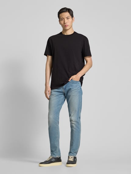 Armani Exchange T-shirt z detalem z logo Czarny 1