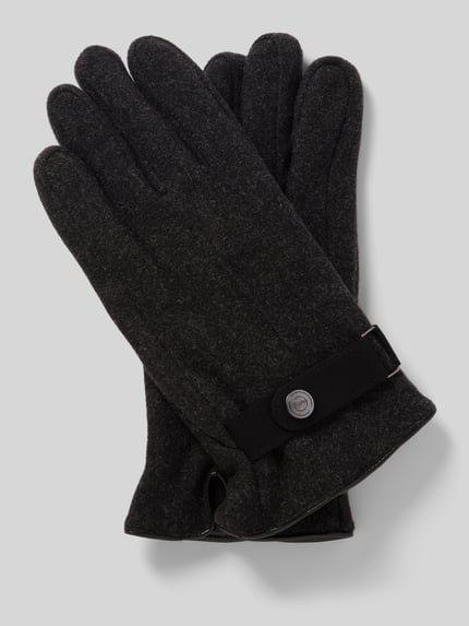 EEM Herrenhandschuhe aus Jerseymaterial mit Thinsulatefutter Anthrazit 1