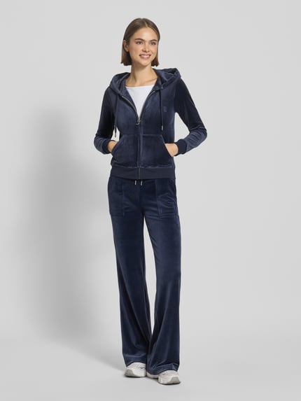 Juicy Couture Spodnie typu track pants z wpuszczanymi kieszeniami model ‘LAYLA’ Ciemnoniebieski 1