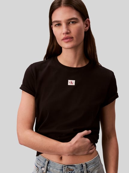 Calvin Klein Jeans Regular Fit T-Shirt aus reiner Baumwolle Black 3