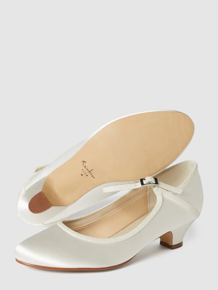 Rainbow Club Pumps aus Satin Offwhite 6