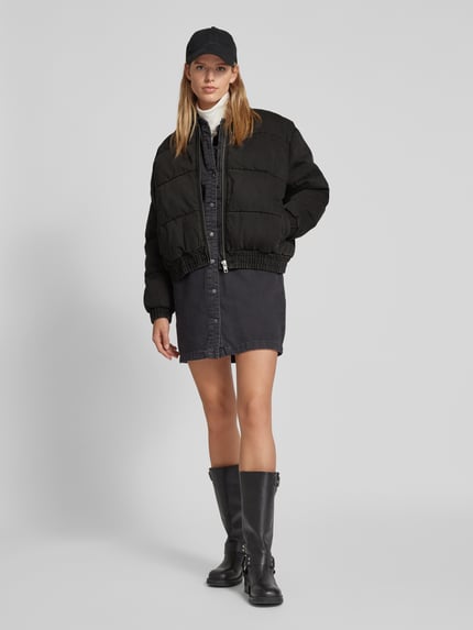 ONLY Gevoerde jeansjack met opstaande kraag, model 'QUEEN' Zwart - 1