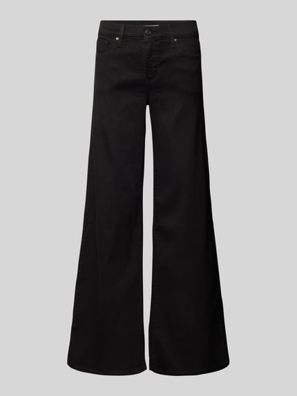 Levi's® 300 Shaping wide leg jeans, model '318' Zwart - 2