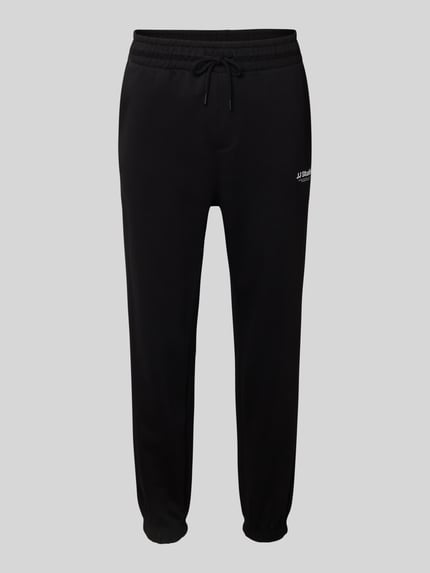 JACK & JONES Spodnie dresowe w kroju regular fit z elastycznym pasem model 'KANE' BLACK 2