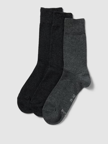 s.Oliver RED LABEL Socken mit Stretch-Anteil im 3er-Pack Dunkelgrau 1