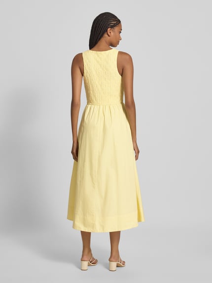 Bardot Cocktailkleid mit Rundhalsausschnitt Modell 'BRYONY' Hellgelb 5