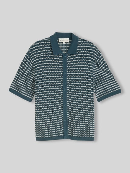 Tom Tailor Denim Regular Fit Poloshirt aus Baumwoll-Mix Petrol 2