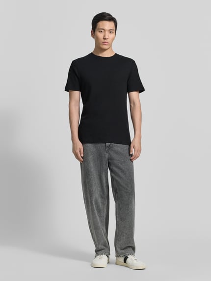 Tom Tailor Denim Regular Fit T-Shirt aus Baumwoll-Mix Black 1